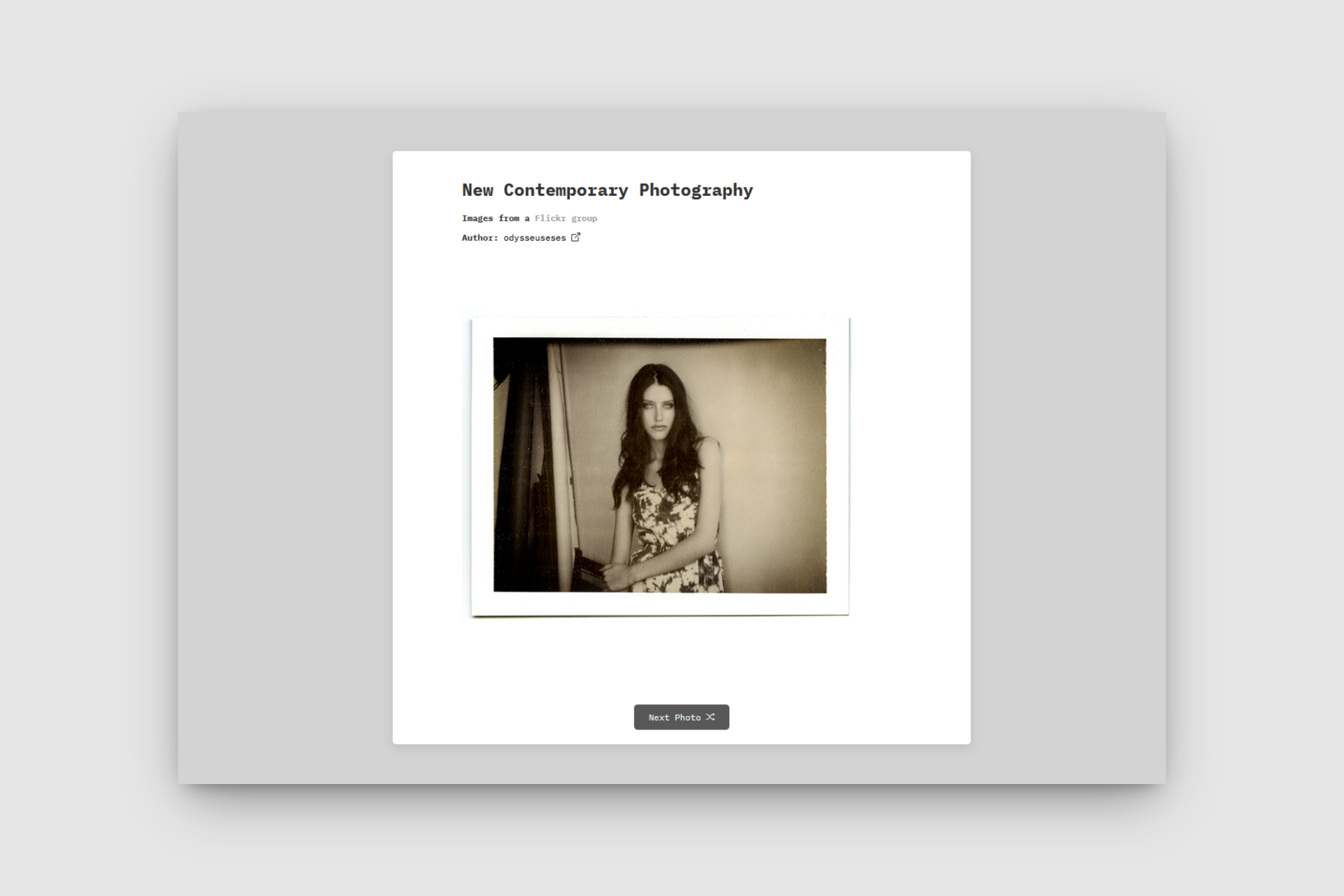 Project New Contemporary Photography