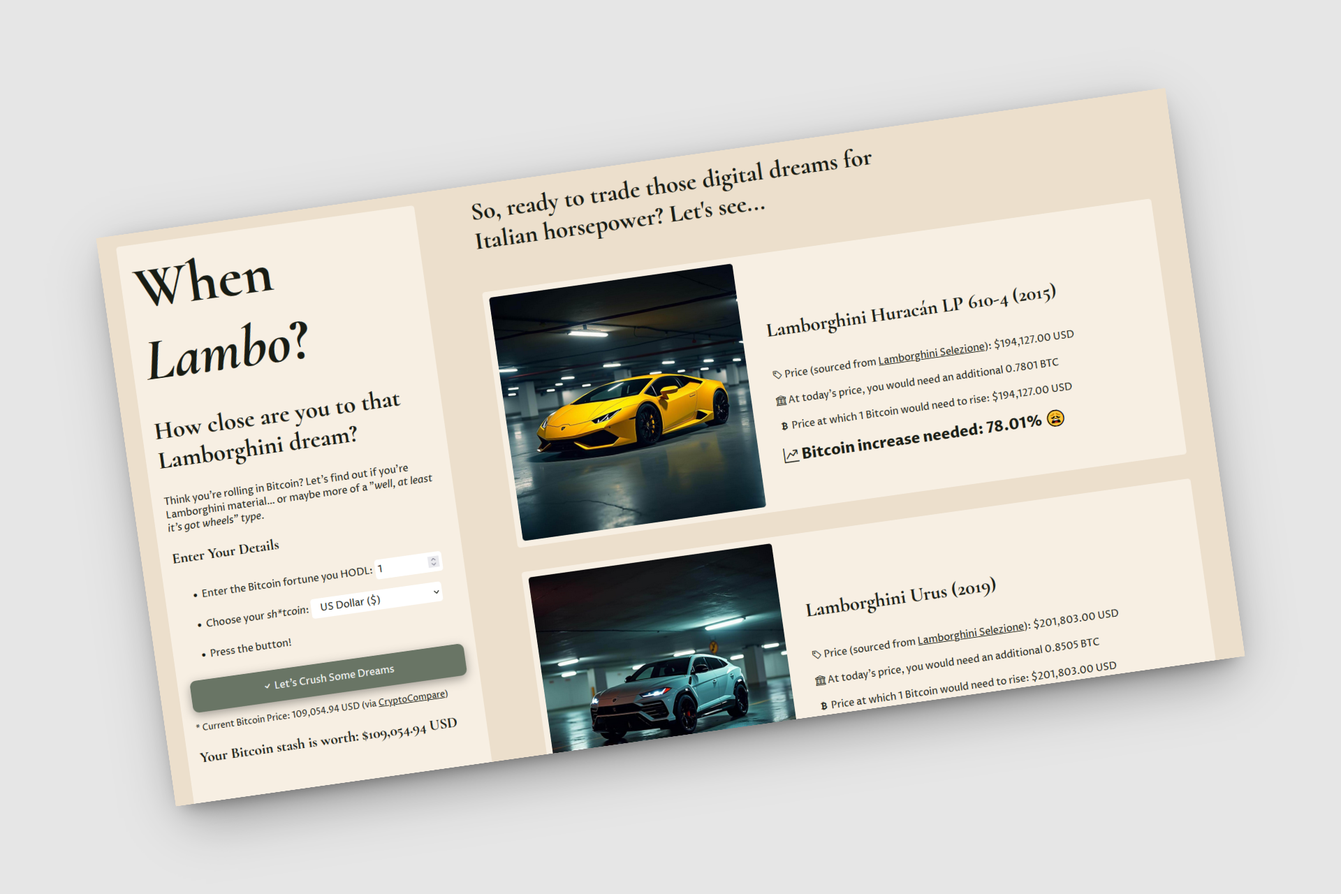 Project When Lambo