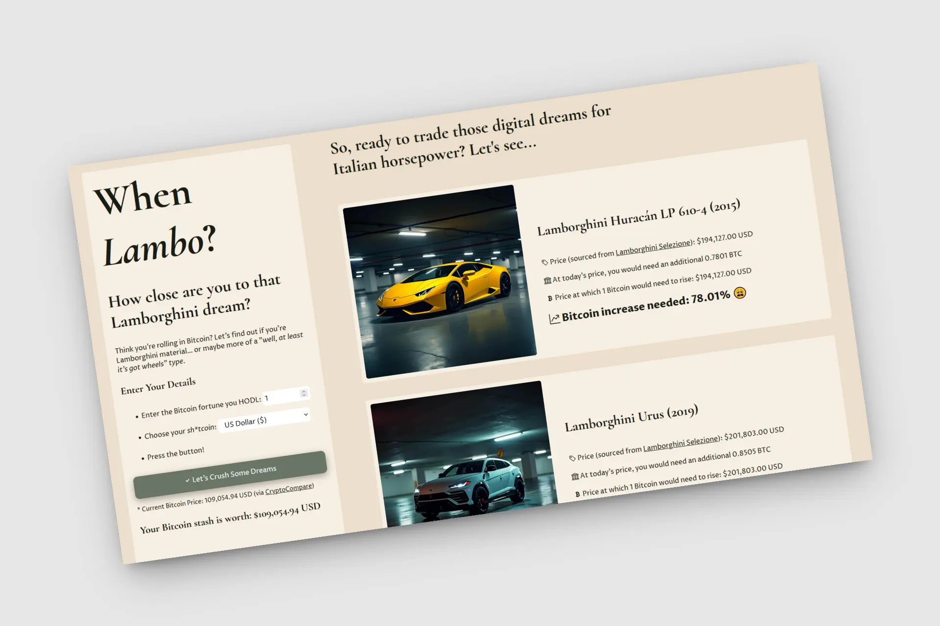 Project When Lambo